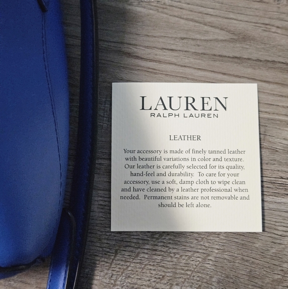 Lauren Ralph Lauren Blue Bucket Bag - Picture 9 of 12